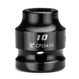Capri Tools 10 mm Stubby Impact Socket, 1/2 in. Drive, 6Point, Metric, CP55410