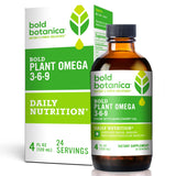 Bold Botanica Plant Omega 3-6-9, with Ahiflower Oil, Vegan Omega 3, Complete Plant-Based Omegas for Brain & Immune Health, Bette