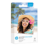 HP Sprocket 3.5 x 4.25Zink Sticky-Backed Photo Paper (20 Pack) Compatible Sprocket 3x4 Photobooth and Photo Printer