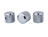 Guyker 3Pcs Brass Potentiometer Control Knobs with 6mm(0.24 ) Dia. Shaft Pot - High Grade Knurled Volume Tuning Audio Knob Rep