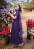 Gosriki Women'S Rayon Viscose Anarkali Embroidered Kurta With Pant & Dupatta (Gumsum Begani-Vks01-Gs_S_Begani_Small),Begani,,B0DXKY41NB
