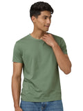 Xyxx Men'S Solid Regular Fit T-Shirt (Xy_Cr15_Tshirt_1_Sage Green
