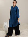 Libas Women'S Cotton Blend Regular Kurti (58189_Teal