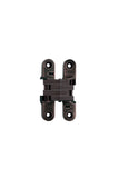 SOSS 212 Zinc Invisible Hinge with Holes for Wood or Metal Applications, Mortise Mounting, Oil Rubbed Bronze Exterior Finish
