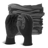 Evridwear Crinkle Latex Rubber Hand Coated Safety Work Gloves for Men Women General Multi Use Construction Warehouse Gardening A