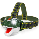 DX DA XIN Dinosaur Headlamp T-Rex LED Headlamps for Kids Flashlights Camping Gear - Dinosaur Toys for Boys Girls Toddlers Outdoo