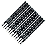Lanier Pens Schmidt 888 Safety Ceramic Rollerball Refill Black Ink (Fine Tip 0.6mm) Pack of 12
