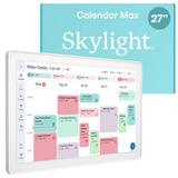 Skylight Calendar Max: 27-Inch Smart Digital Calendar & Chore Chart, Family Organizer with Interactive Touchscreen Display - Wal