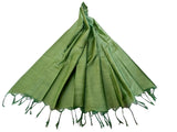 Ivikta Solid Cotton Silk Dupatta For Women & Girls | Chunnis For Women | Plain Dupatta (Olive Green)