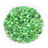500 pcs Natural Chip Stone Beads, Green 5-8 mm Irregular Gemstones Healing Crystal Loose Bead for Jewelry Making Bracelet Crafti