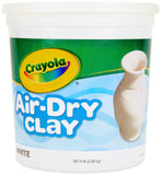 Crayola Air Dry Clay Bucket, No Bake Clay for Kids, Modeling Clay Alternative, 5 lb Resealable Bucket, White
