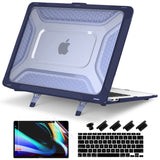 Batianda Protective Case for MacBook Air 13 inch 2020 2019 Release A2337 M1 A2179 A1932 with Touch ID,Heavy Duty Honeycomb Hard