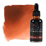 Artfinity Liquid Watercolor Paint 30 ml Bottle, English Red - Vibrant Dye-Based Liquid Watercolor w/Glass Pipette, Fast-Drying,
