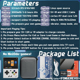 FINGEREVO Miyoo Mini Plus Handheld Game Console 3.5-inch 640*480 IPS Screen 3000mAh Miyoo-mini+ with Portable Case White