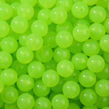 BERMRO 16mm Acrylic Beads 100pcs Green Transparent Focal Bead Beadable Chunk Bubblegum Beads for DIY Crafting Necklace Bracelet