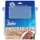 Ziploc Endurables Medium Pouch, 2 Cups, Reusable Silicone Bags and Food Storage Meal Prep Containers for Freezer, Oven, and Micr