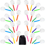 Elcoho 24 Pack Magnifying Glasses for Young People Plastic Colorful Magnifying Glasses for Party Favors Educational Toys with St