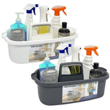 Goderewild 2 Pack Multi-Purpose Plastic Cleaning Caddy with Handle, Shower Caddy Organizer/Storage Basket/Totes Portable for Bat