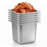 DynaLiving Hotel Pans 1/6 Size 6 Inch Deep Food Pan 6 Pack Steam Table Pan