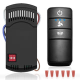 Hampton Bay Ceiling Fan Remote, Universal Ceiling Fan Remote Control Kit, 3-Speed, Light Dimmer, Time Delay, Replacement for Ham