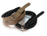Womens Denim Material Jeans Belts Black And Buiscuit 2Pcs