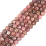 6mm Thulite Faceted Gemstone Round Loose Beads Strand 15.5-16 DIY Jewelry Making