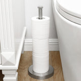 KES Toilet Paper Storage Stand, Freestanding Bathroom Toilet Paper Holder Storage for 3 Rolls SUS304 Stainless Steel Brushed Nic