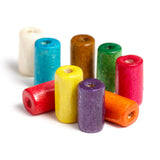 1000 Multicolor Tube Cylinder Wood Beads 6mm x 12mm with 2mm Hole