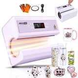WHUBEFY Tumbler Heat Press Machine, Auto Mug Press Machine for 30oz 20oz, Automatic Press & Release, Sublimation Skinny Tumbler
