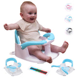 Wddbb Baby Bath seat for Babies 6 Months & up, 360 Stable Toddler Bath Chair with one-Touch Button, Back Hollow Design, Water Te