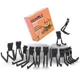 HUHOLE Slatwall Accessories, Multi Sizes Slatwall Hooks, Slat Wall Accessory, Slat Wall Hanging Hook and Hangers, 12Pack