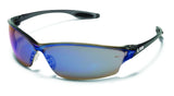 Crews LW218 Law 2 Safety Glasses Polycarbonate Blue Mirror Lens, 1 Pair