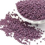 Craftdady 12/0 Opaque Round Glass Seed Beads 2mm Smooth Tiny Loose Pony Ball Spacer Beads About 2840Pcs MediumPurple for Jewelry