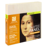 Ampersand Art Supply Unprimed Basswood Artist Panel, 11/2 Cradled Profile 8x8