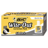 Bic Correction Fluid, Quick Dry Formula, 20ml, White (BICWOFQD12WE)