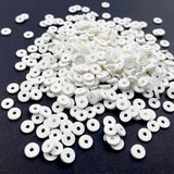 2000pcs Heishi Vinyl Beads Flat Round Polymer Clay Spacer Beads for Making Bracelet Necklace Earring Accessories DIY Handmade Cr