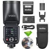 Godox V100S V100-S 100Ws Flash for Sony TTL Speedlight, 400 Full Power Flashes, 1.7s Recycle Time, 2.4G Wireless with External F