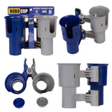 ROBOCUP, Navy&Gray, Updated Version, Best Cup Holder for Drinks, Fishing Rod/Pole, Boat, Beach Chair, Golf Cart, Wheelchair, Wal