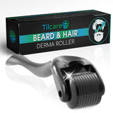 Beard and Hair Derma Roller (1Pack) by Tilcare Sterile Titanium Derma Roller 025mm