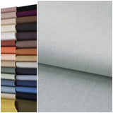 COTTONVILL 11COUNT Linen Blend Solid Bio Washing Fabric (3yard, 10-Chanpagne Grey)