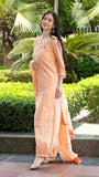 Anni Designer Women'S Cotton Blend Straight Hand Block Printed Kurta With Pant & Dupatta (Ragsri Peach-Vks01_Xl_Peach_X-Large),Peach,XL,,,