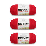 Bernat Super Value Yarn, 3 Pack, Berry 3 Count