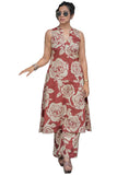 Anni Designer Women'S Rayon Viscose A-Line Printed Kurta With Palazzo (Aadat Red_M_Red_Medium),Red,M