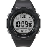 Timex Mens Digital 50mm Watch - Black Strap Digital Dial Black Case