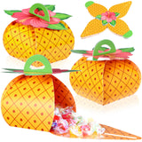 TaoBary 36 Pieces Pineapple Party Favor Boxes Pineapple Candy Treat Box 3D Mini Goodie Gift Bags Summer Party Decorations Suppli