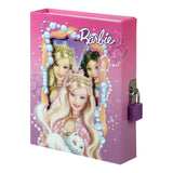 Asera Barbie Lock Diary For Girls Gifts Options (Small Size 16.5 * 13 * 3 Cm)