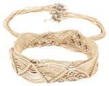 Jainsons Women Beige Braided Hand Made Casual Belt