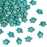 NBEADS 4 Strands About 112 Pcs Turquoise Beads, Turtle Charms Synthetic Beads Howlite Gemstone Sea Animal for Jewelry Making DIY
