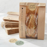 Beautiful Bread Bags for Homemade Bread - Clear Window Bags Keep Your Sourdough Loaves Fresh for Days & are Great for Gifting Ho