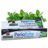Nature's Answer Periobrite Activated Charcoal Toothpaste | Tooth Whitening, Plaque Removing, Peppermint Flavored Stain Remover |